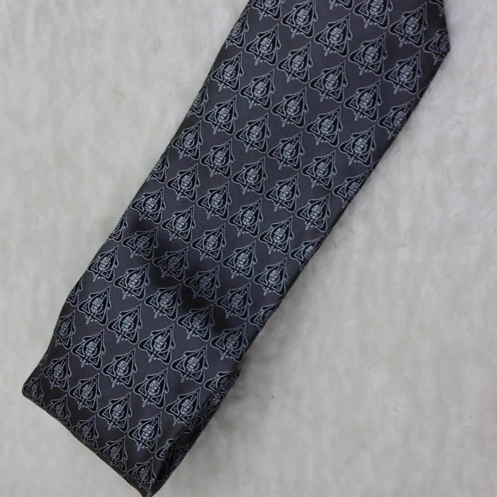 Gucci Gray Patterned Silk Tie - image 7